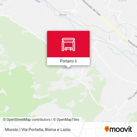 Mappa Morolo | Via Portella