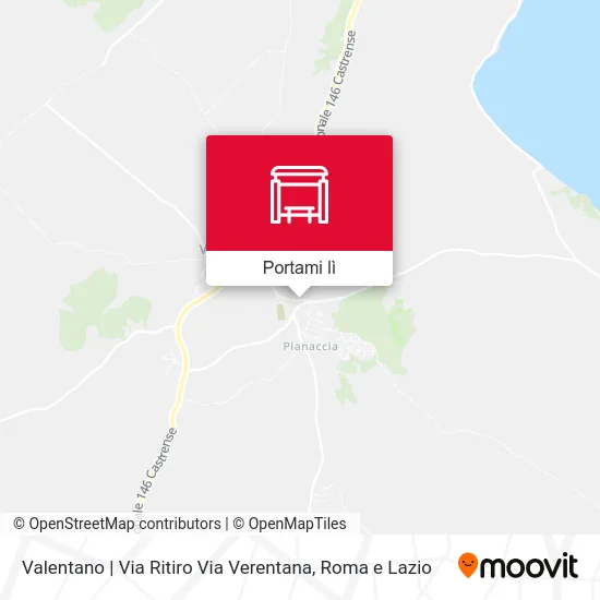Mappa Valentano | Via Ritiro Via Verentana