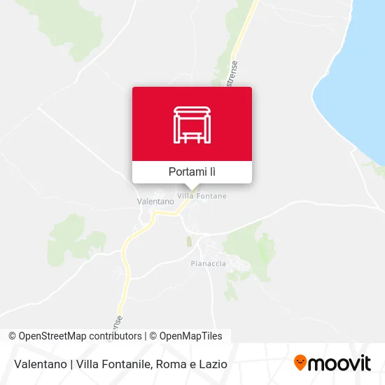 Mappa Valentano | Villa Fontanile