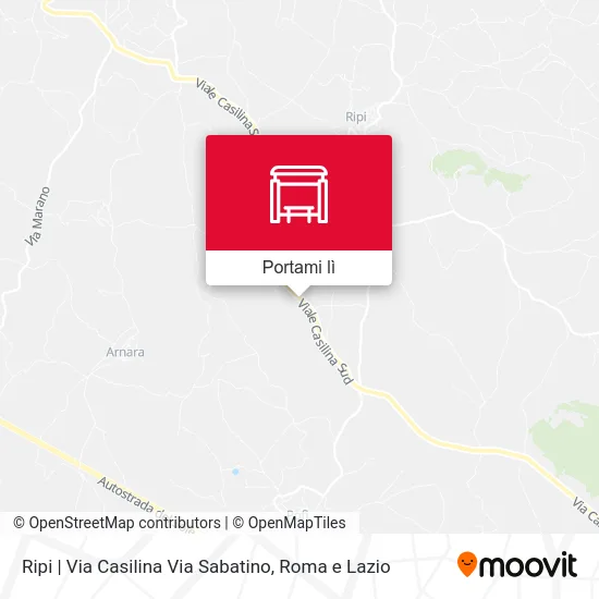 Mappa Ripi | Via Casilina Via Sabatino