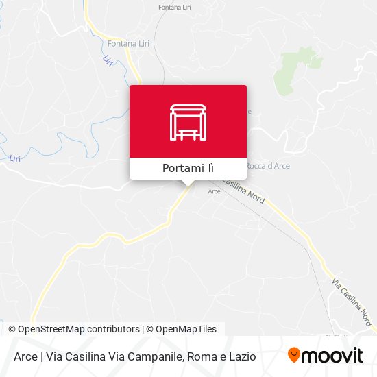 Mappa Arce | Via Casilina Via Campanile