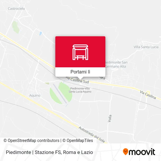 Mappa Piedimonte | Stazione FS