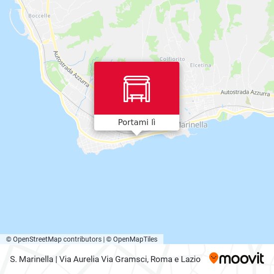 Mappa S. Marinella | Via Aurelia Via Gramsci