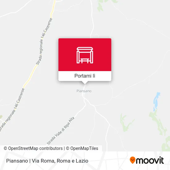 Mappa Piansano | Via Roma