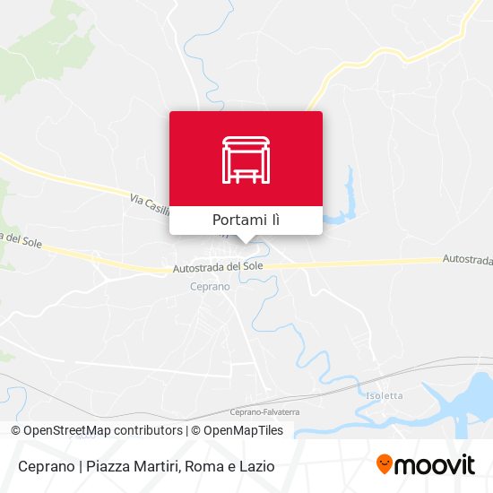 Mappa Ceprano | Piazza Martiri