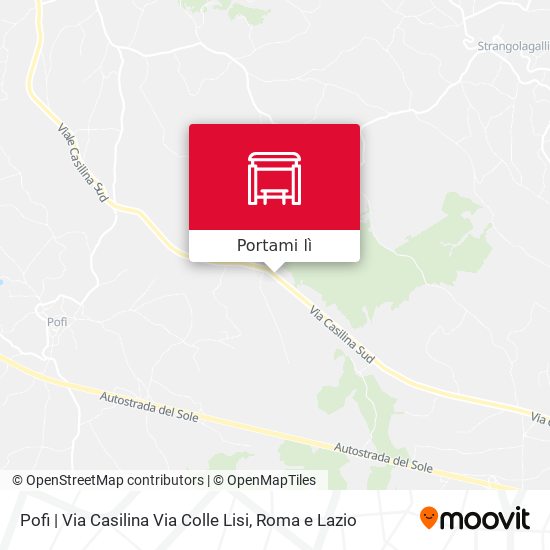 Mappa Pofi | Via Casilina Via Colle Lisi