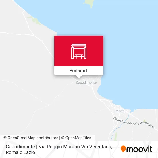 Mappa Capodimonte | Via Poggio Marano Via Verentana