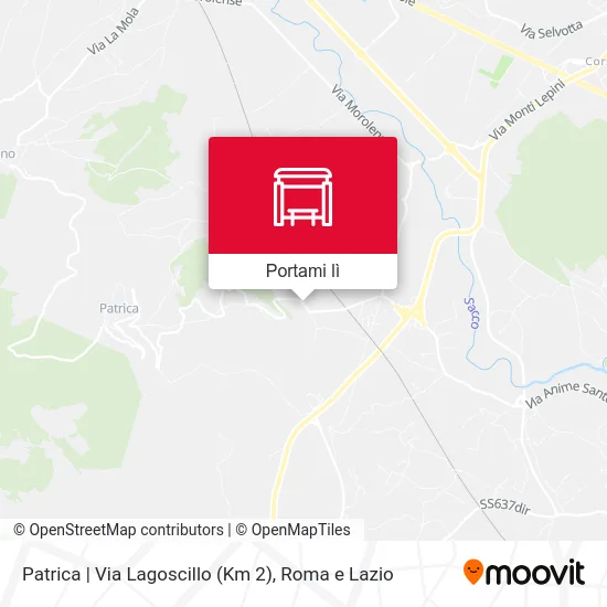 Mappa Patrica | Via Lagoscillo (Km 2)