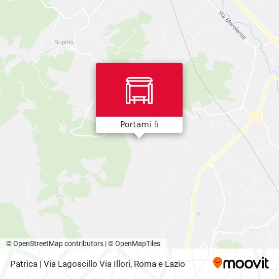 Mappa Patrica | Via Lagoscillo Via Illori