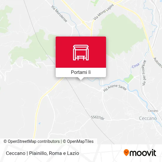 Mappa Ceccano | Piainillo