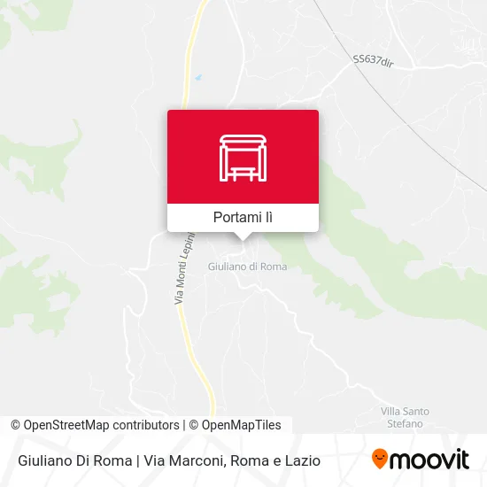 Mappa Giuliano Di Roma | Via Marconi