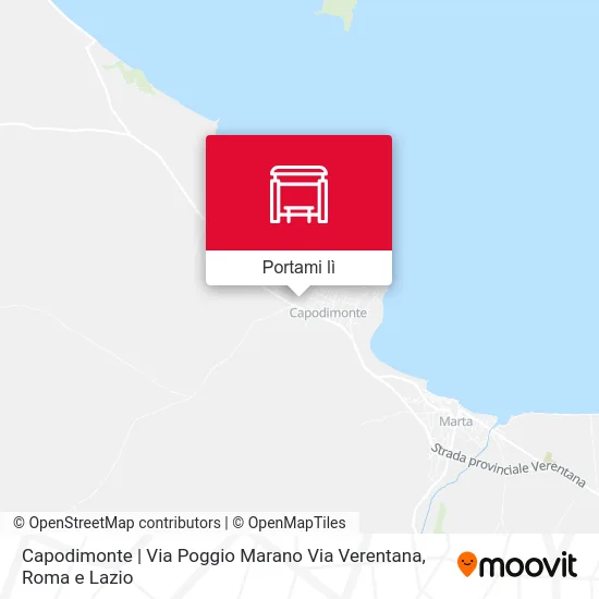Mappa Capodimonte | Via Poggio Marano Via Verentana