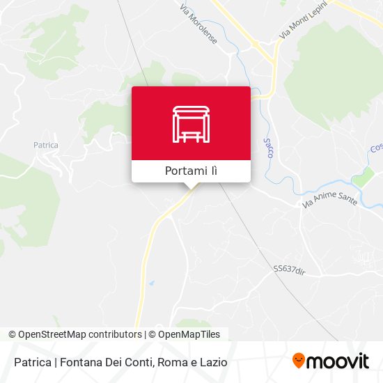 Mappa Patrica | Fontana Dei Conti