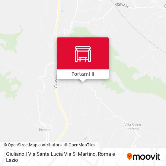 Mappa Giuliano | Via Santa Lucia Via S. Martino