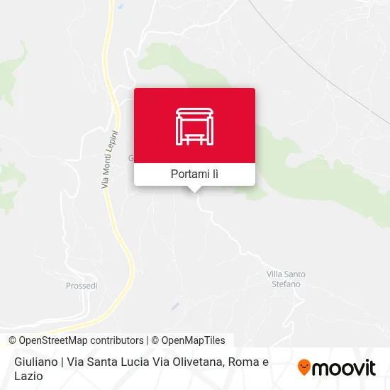 Mappa Giuliano | Via Santa Lucia Via Olivetana