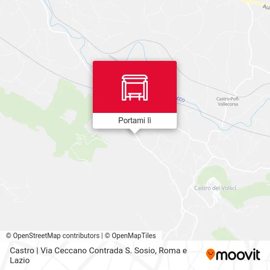 Mappa Castro | Via Ceccano Contrada S. Sosio