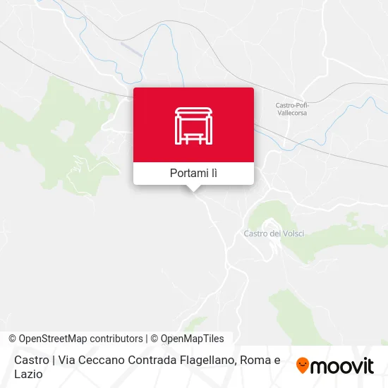 Mappa Castro | Via Ceccano Contrada Flagellano