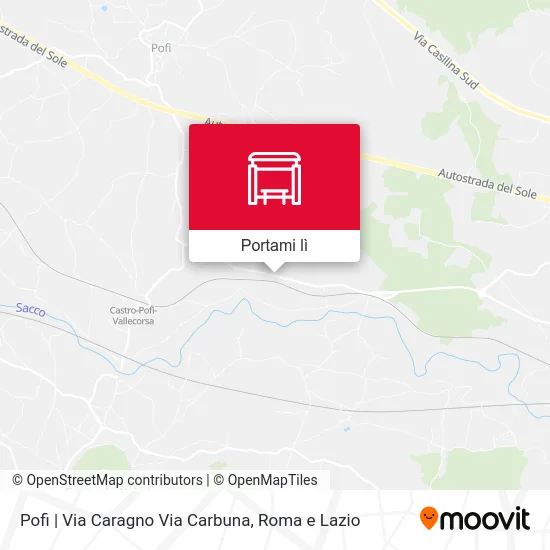 Mappa Pofi | Via Caragno Via Carbuna