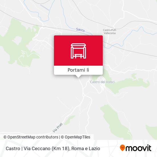 Mappa Castro | Via Ceccano (Km 18)