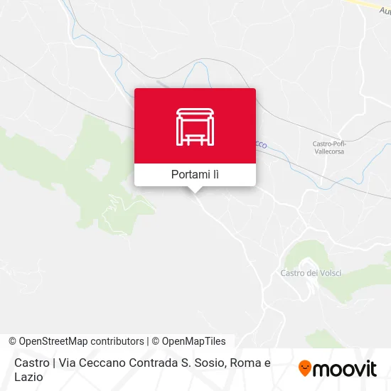 Mappa Castro | Via Ceccano Contrada S. Sosio