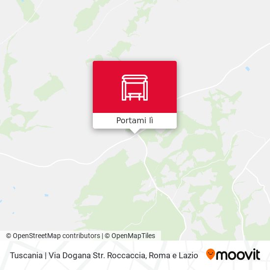 Mappa Tuscania | Via Dogana Str. Roccaccia