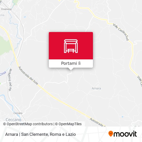 Mappa Arnara | San Clemente