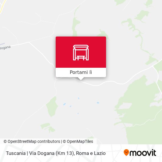 Mappa Tuscania | Via Dogana (Km 13)