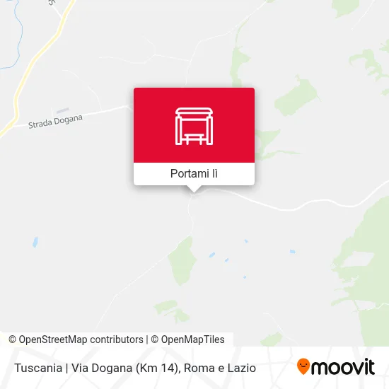 Mappa Tuscania | Via Dogana (Km 14)