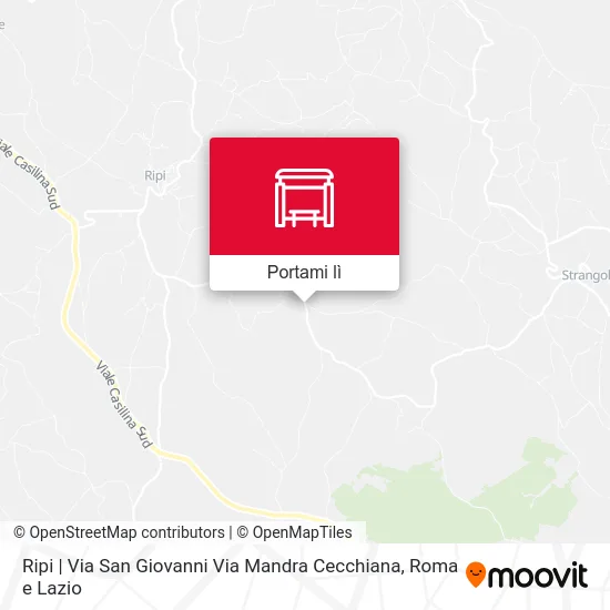 Mappa Ripi | Via San Giovanni Via Mandra Cecchiana