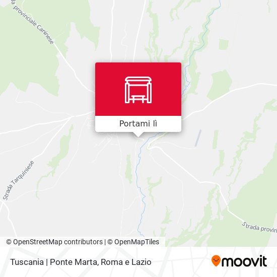 Mappa Tuscania | Ponte Marta