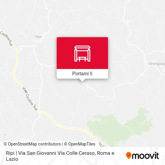Mappa Ripi | Via San Giovanni Via Colle Ceraso