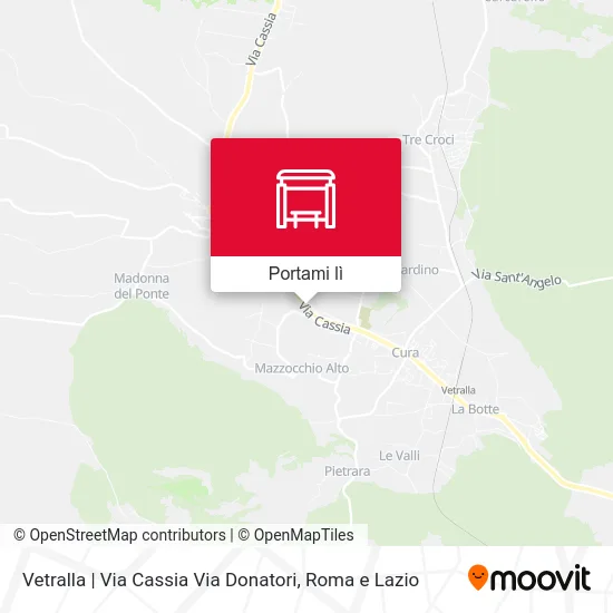 Mappa Vetralla | Via Cassia Via Donatori