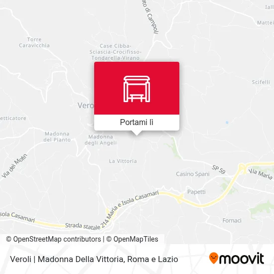 Mappa Veroli | Madonna Della Vittoria