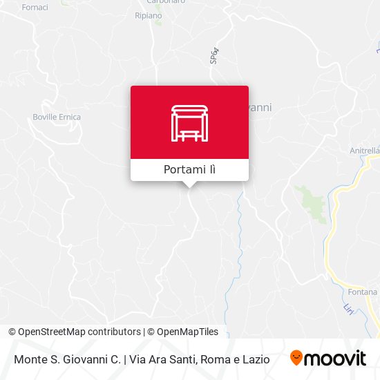 Mappa Monte S. Giovanni C. | Via Ara Santi