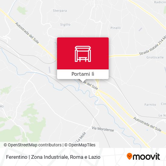 Mappa Ferentino | Zona Industriale