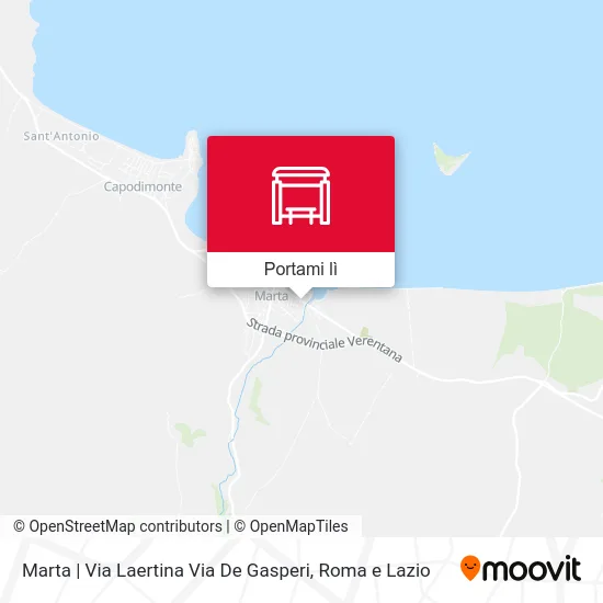 Mappa Marta | Via Laertina Via De Gasperi