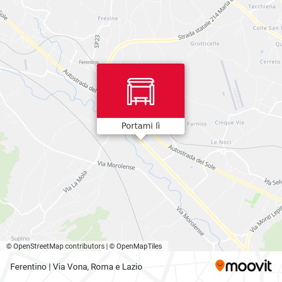 Mappa Ferentino | Via Vona