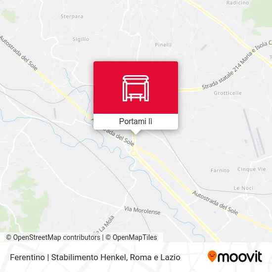 Mappa Ferentino | Stabilimento Henkel