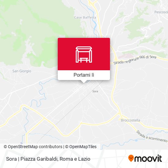 Mappa Sora | Piazza Garibaldi