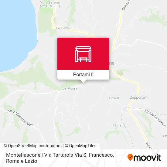 Mappa Montefiascone | Via Tartarola Via S. Francesco