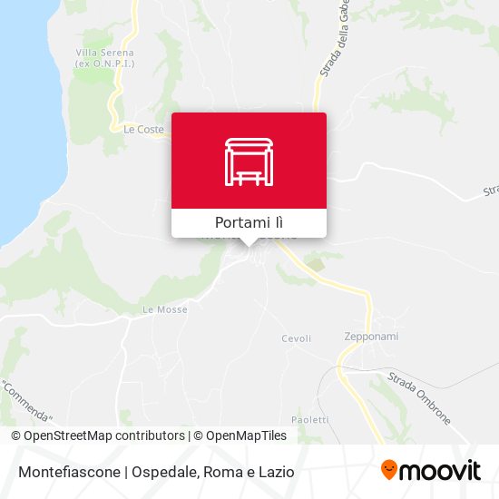 Mappa Montefiascone | Ospedale