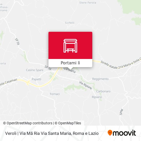 Mappa Veroli | Via Mã Ria Via Santa Maria