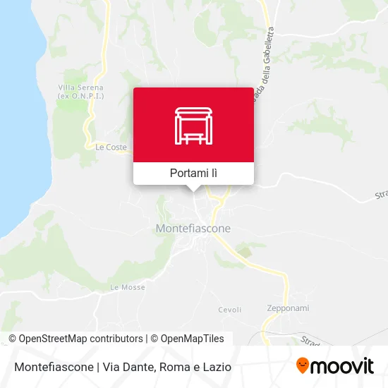 Mappa Montefiascone | Via Dante