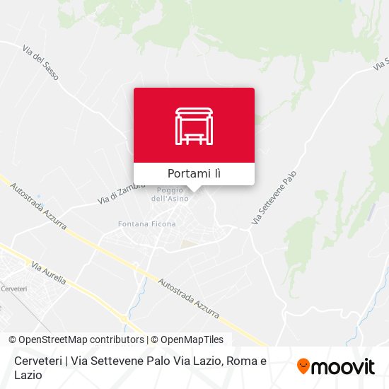 Mappa Cerveteri | Via Settevene Palo Via Lazio