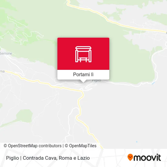 Mappa Piglio | Contrada Cava