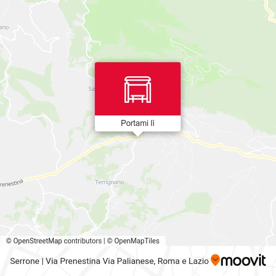 Mappa Serrone | Via Prenestina Via Palianese
