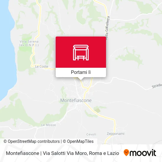 Mappa Montefiascone | Via Salotti Via Moro