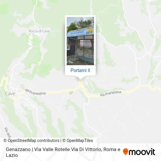 Mappa Genazzano | Via Valle Rotelle Via Di Vittorio