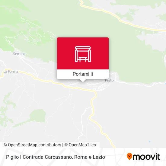 Mappa Piglio | Contrada Carcassano