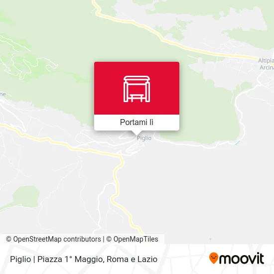 Mappa Piglio | Piazza 1° Maggio